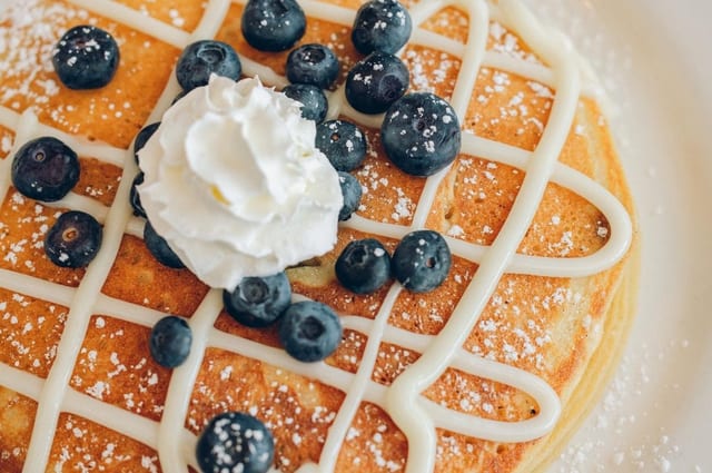 2 Blueberry Pancake.