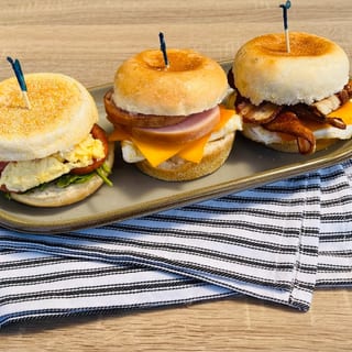 English Muffin Sliders (6 qty)